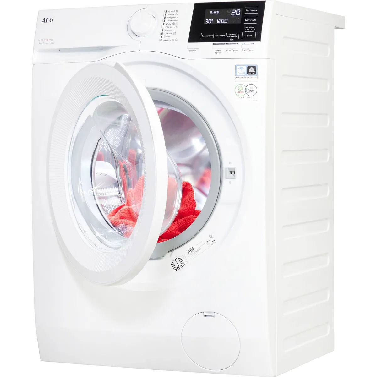AEG LR6A668 Waschmaschine, 8 kg, 1600 U/min, Hygienisches Dampfprogramm 2