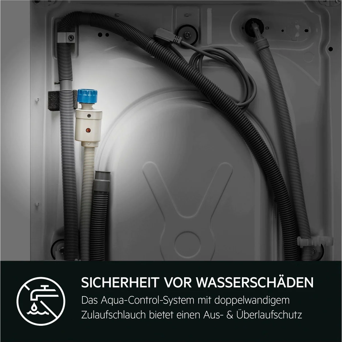 AEG LR6A668 Waschmaschine, 8 kg, 1600 U/min, Hygienisches Dampfprogramm 3