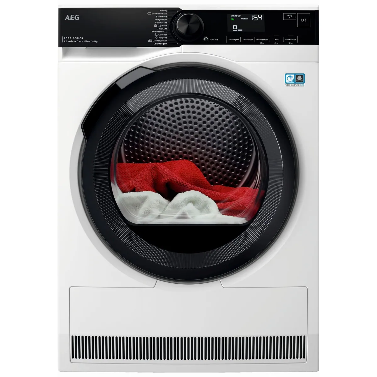 AEG Wärmepumpentrockner 9000 AbsoluteCare Plus TR9T75680, 3D-Scan-Technologie, energiesparend, Hygienefunktion