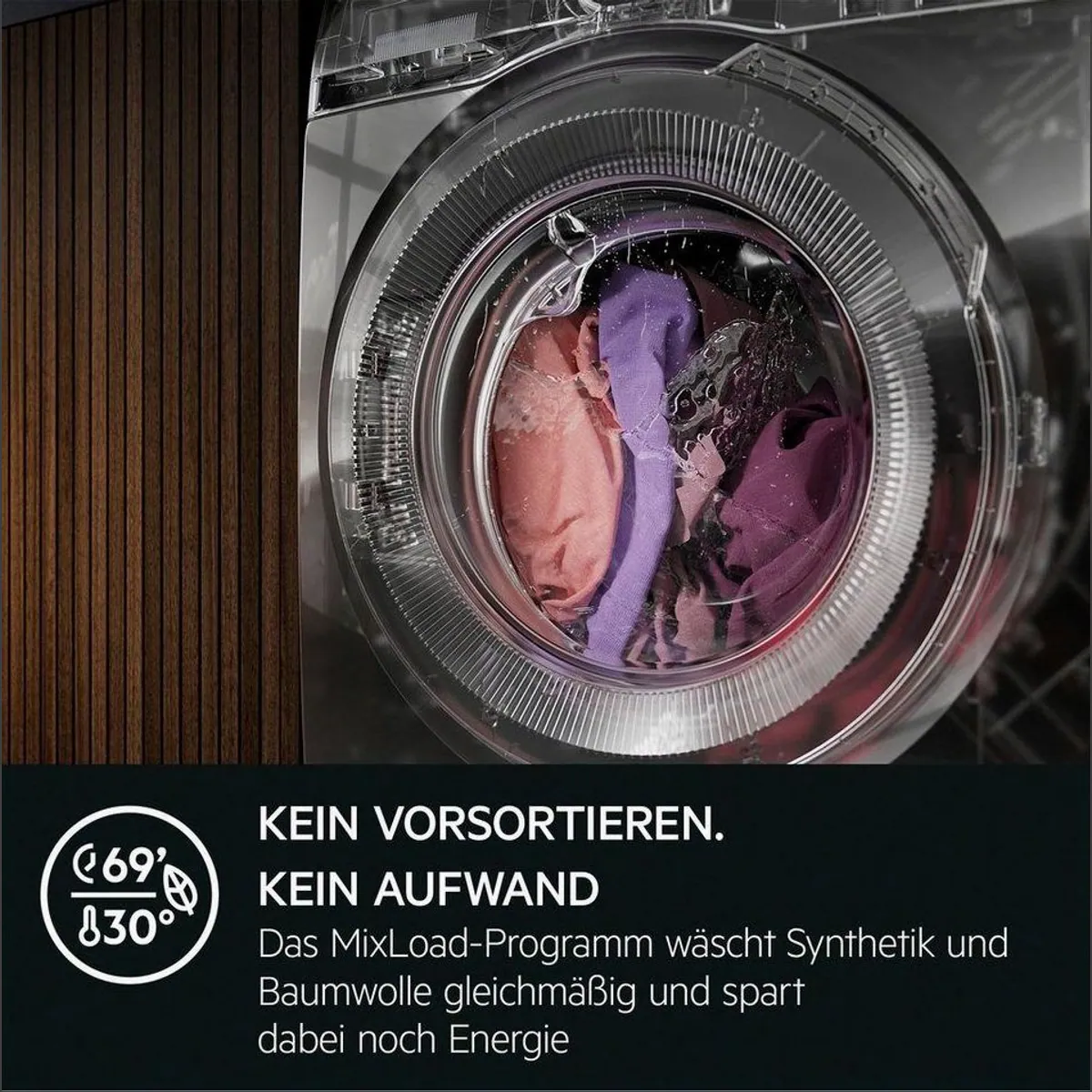 AEG LR6FA49FL Waschmaschine, 9 kg, Energieeffizienzklasse A, Hygiene-Programm mit Dampf 3