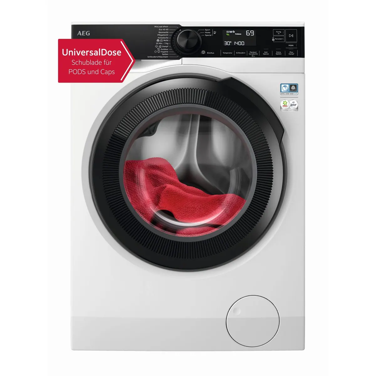 AEG LR7EA610FL Waschmaschine, 10 kg, 1600 U/min, ProSteam-Technologie
