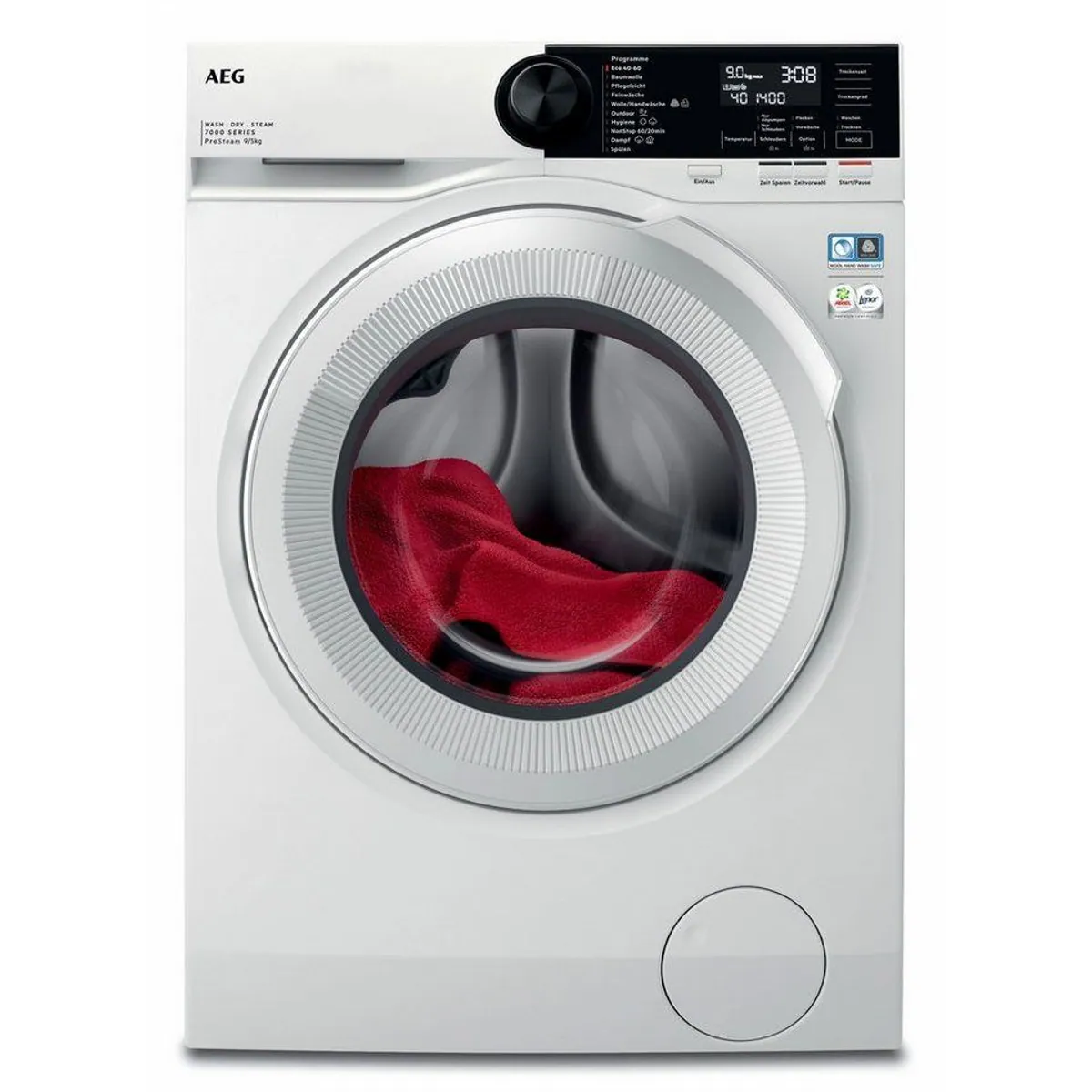 AEG Waschtrockner LWR859WT, 9 kg Wasch- und 5 kg Trockenkapazität, ProSteam-Technologie