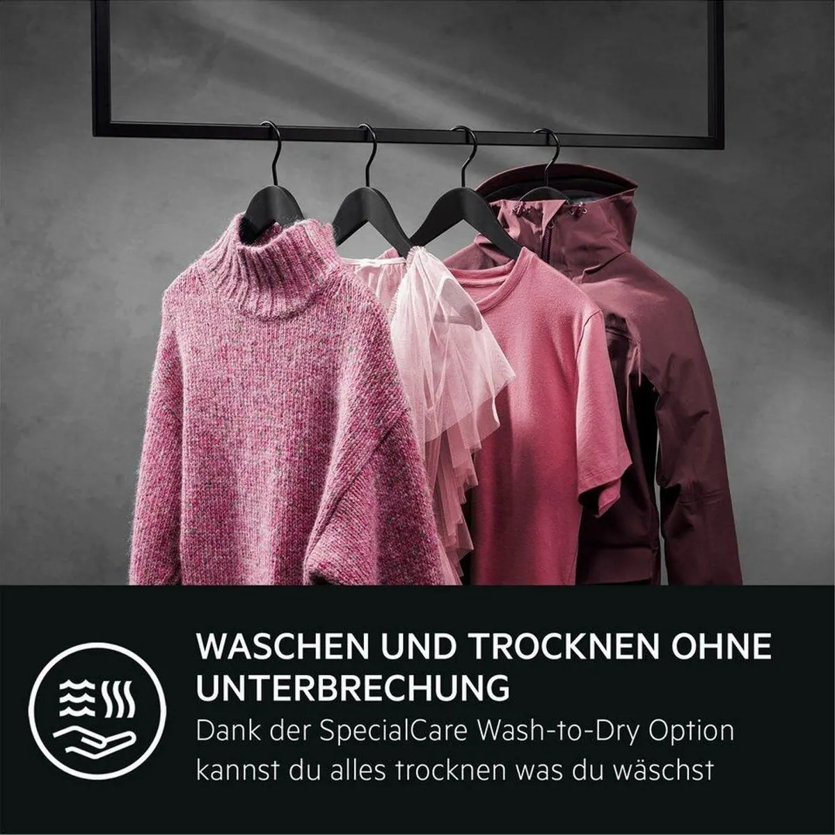 AEG Waschtrockner LWR859WT, 9 kg Wasch- und 5 kg Trockenkapazität, ProSteam-Technologie 3