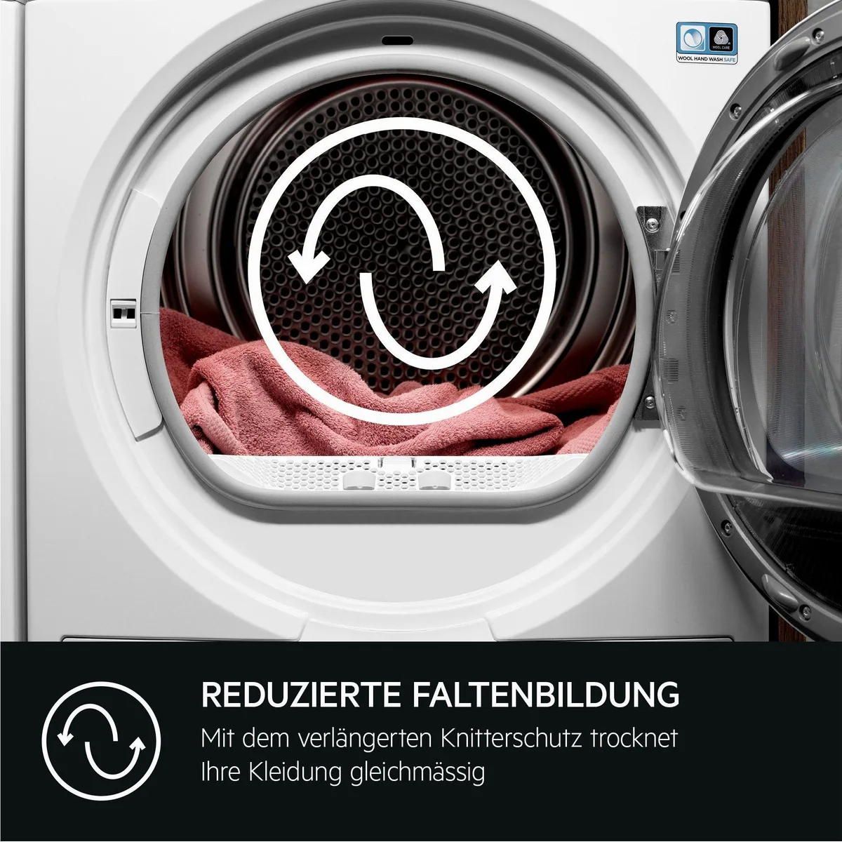 AEG Wärmepumpentrockner TR7TC86, effiziente Wärmepumpentechnologie, SensiDry-System 4
