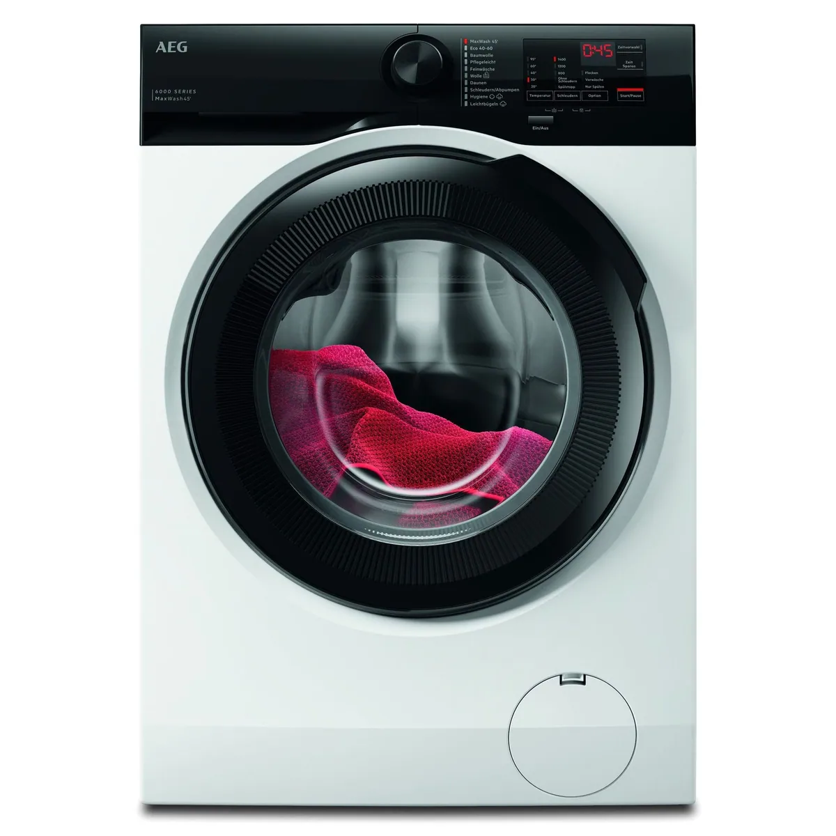 AEG LR6FE48FL Waschmaschine, 8 kg Fassungsvermögen, 1400 U/min, energieeffizient