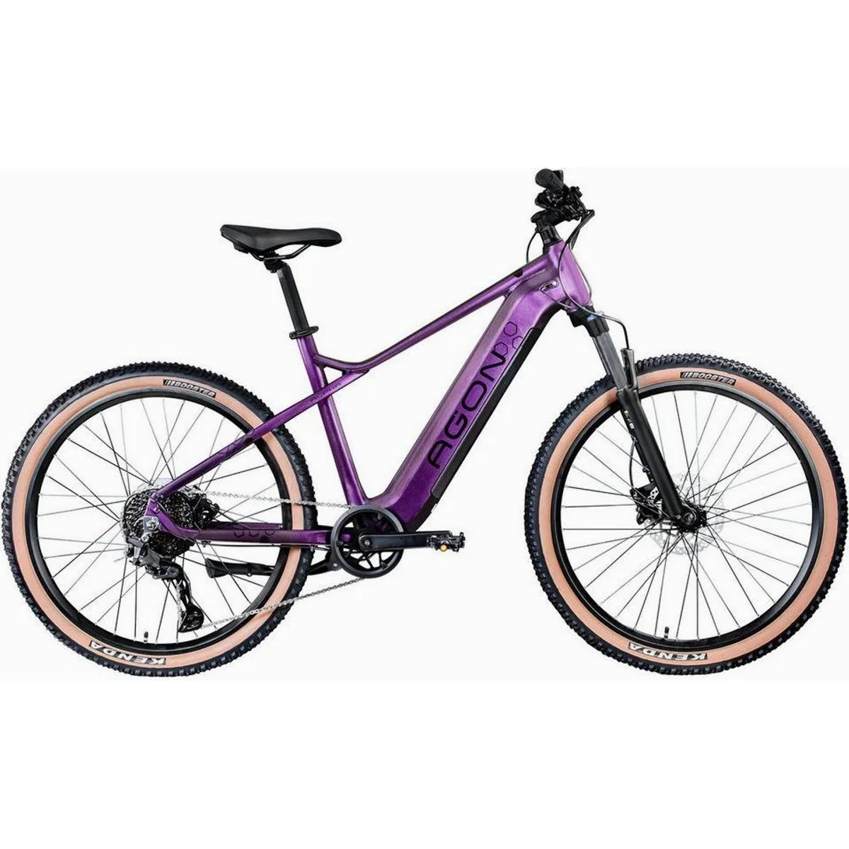 Agon E-Bike Mountainbike Alpha, 10 Gang Shimano Deore, 540 Wh Akku, Heckmotor