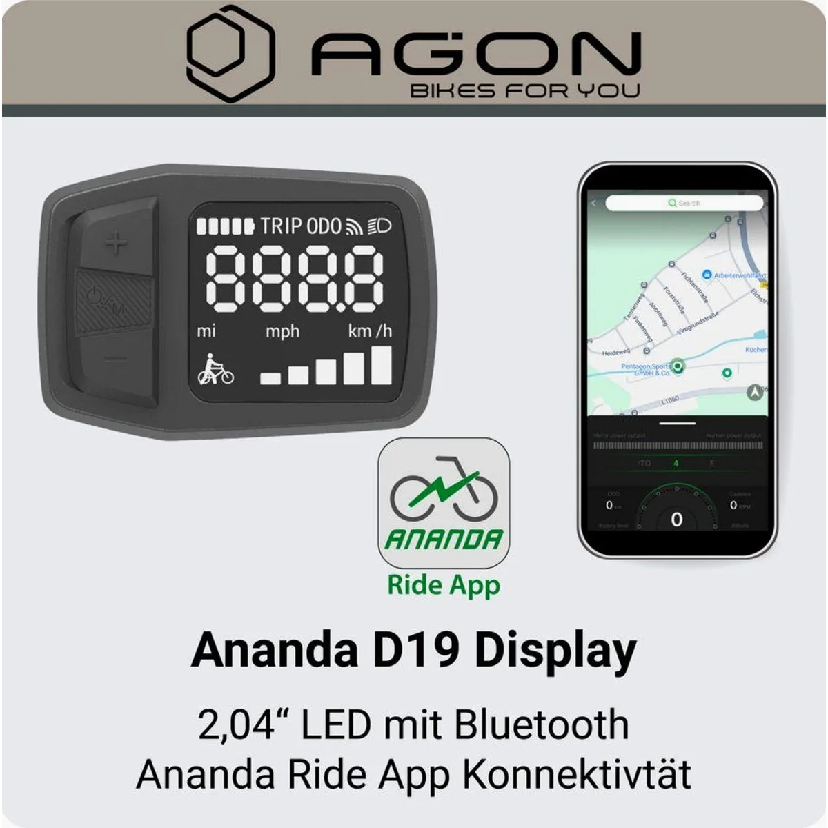 Agon E-Bike Cityrad Axis, 3 Gang Nabenschaltung, 536 Wh Akkuleistung 3