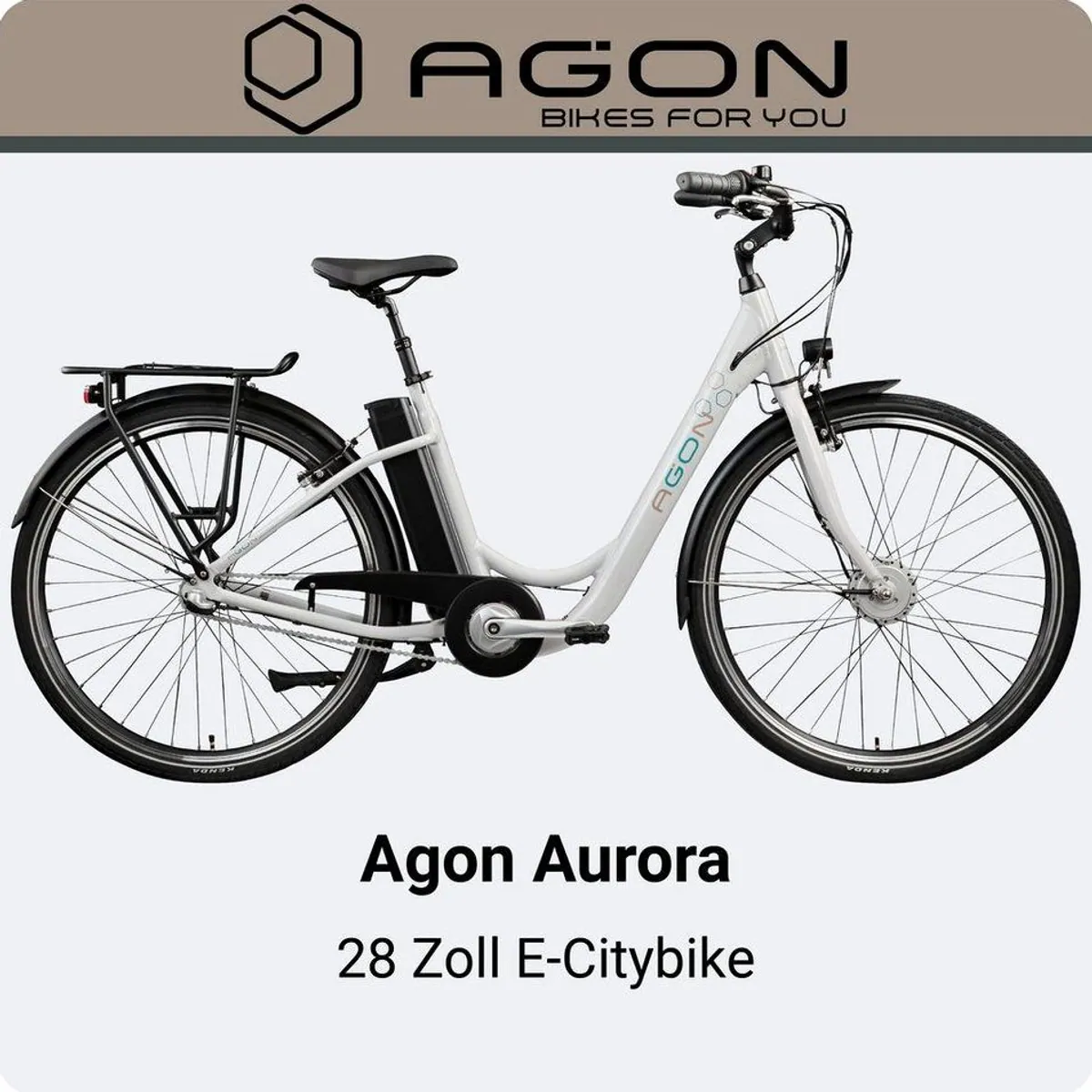 Agon E-Bike Cityrad Aurora, 3-Gang Nabenschaltung, 536 Wh Akku — Komfort, Effizienz, Design 2