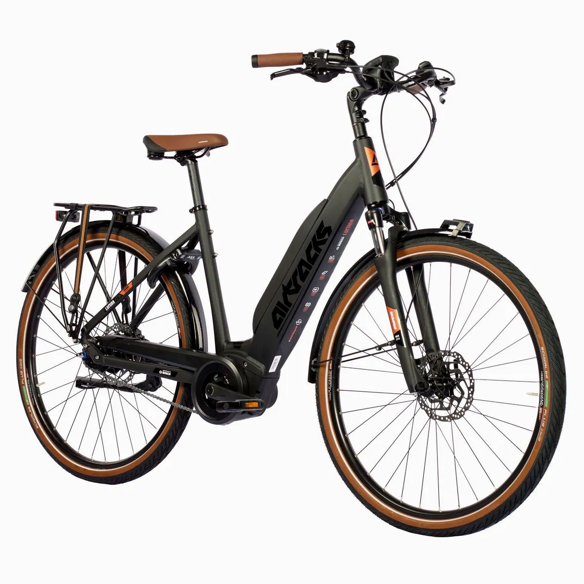Airtracks Lumina LS City E-Bike Cityrad 28 Zoll, Bosch Active Plus, 8-Gang Shimano Nexus 2