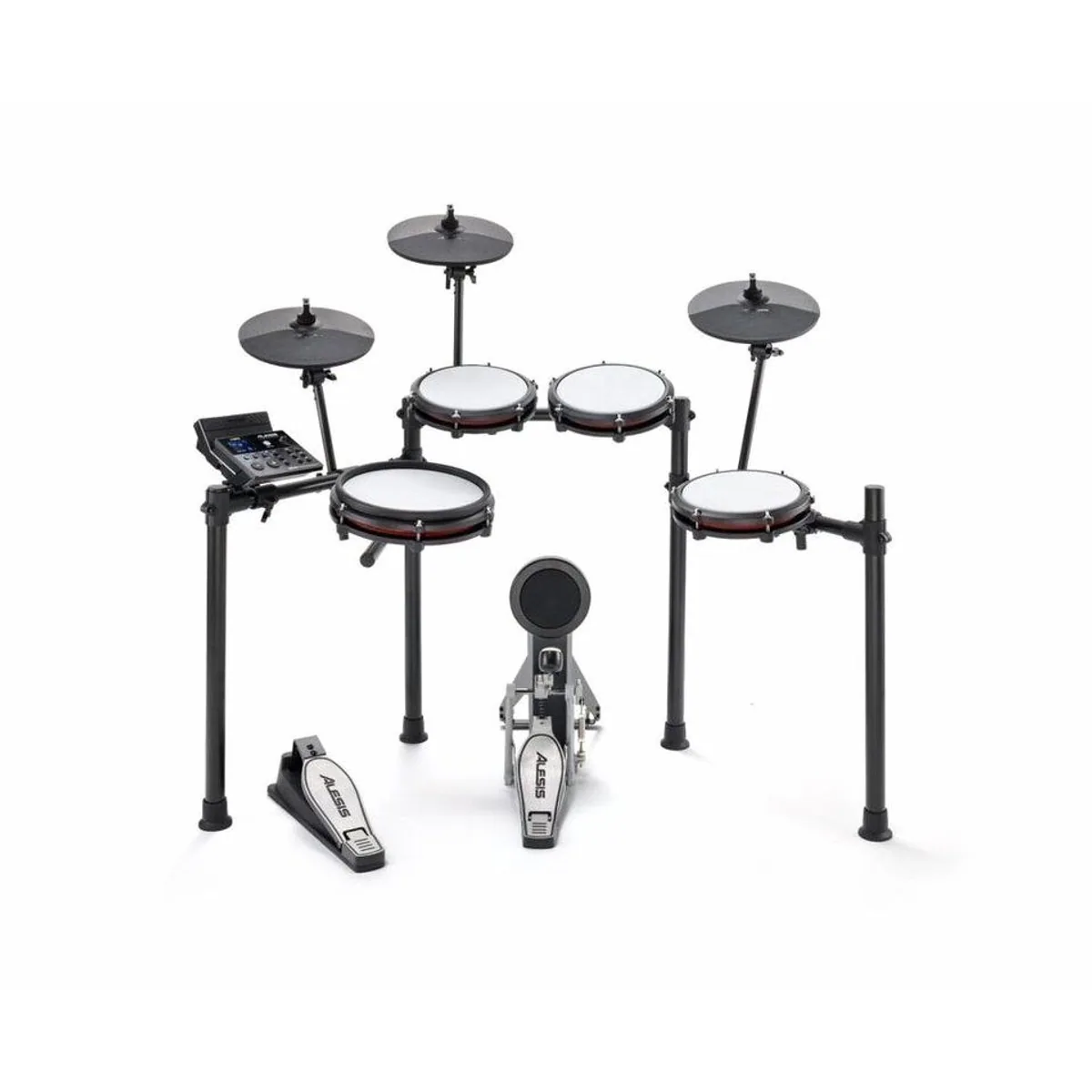 ALESIS Nitro Max Kit, Hochwertige Mesh Heads, Bluetooth-Konnektivität, Umfassende Lernfunktionen