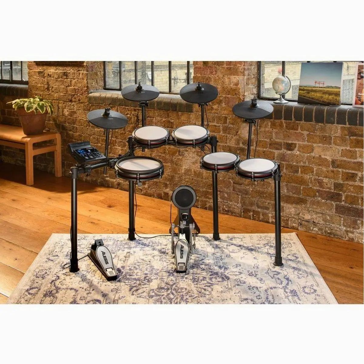 ALESIS Nitro Max Expansion Pack, 10" Cymbal Pad mit Choke-Funktion, 8" Dual Zone Drum Pad mit Mesh Head 2