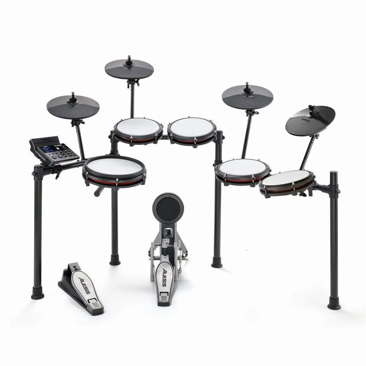 ALESIS Nitro Max Expansion Pack, 10" Cymbal Pad mit Choke-Funktion, 8" Dual Zone Drum Pad mit Mesh Head 3