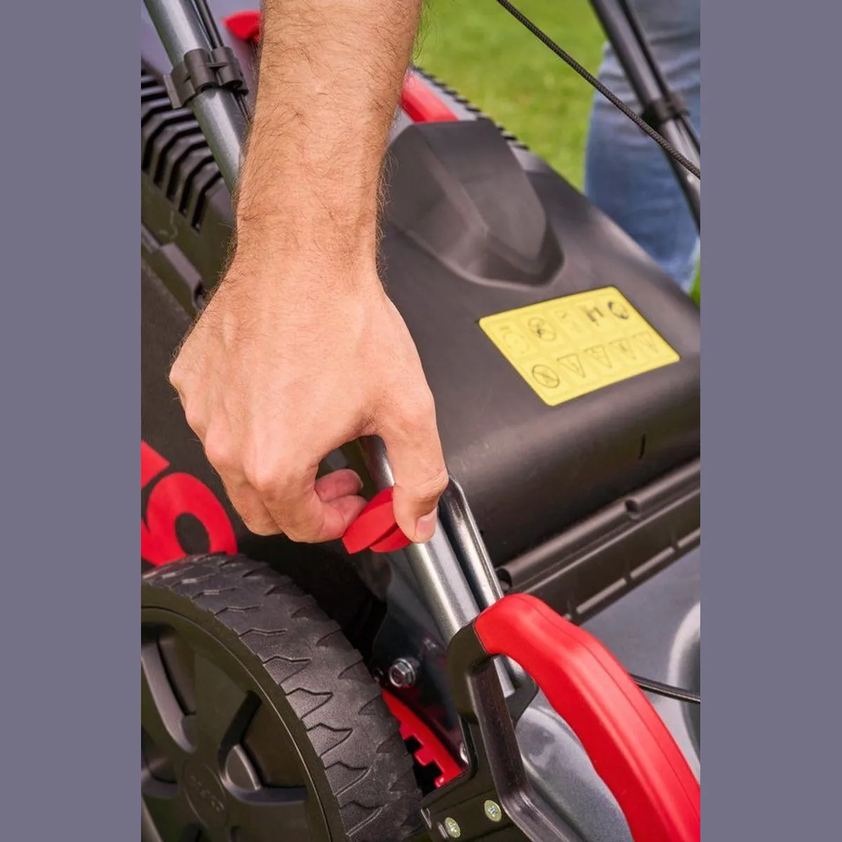 AL-KO 4.16 P-D EASY Benzinrasenmäher, 1,2 kW Motor, zentrale 7-fach Schnitthöheneinstellung 5