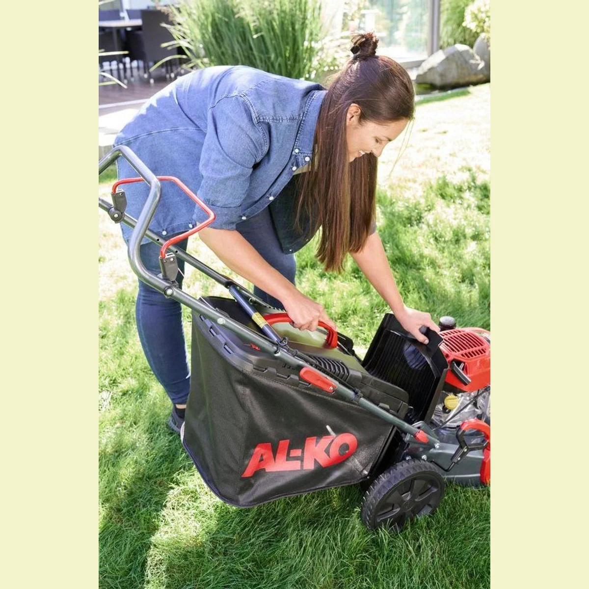 AL-KO Benzinrasenmäher 4.66 P-D EASY, 46 cm Schnittbreite, 4INONE Funktion, ergonomischer Führungsholm 5