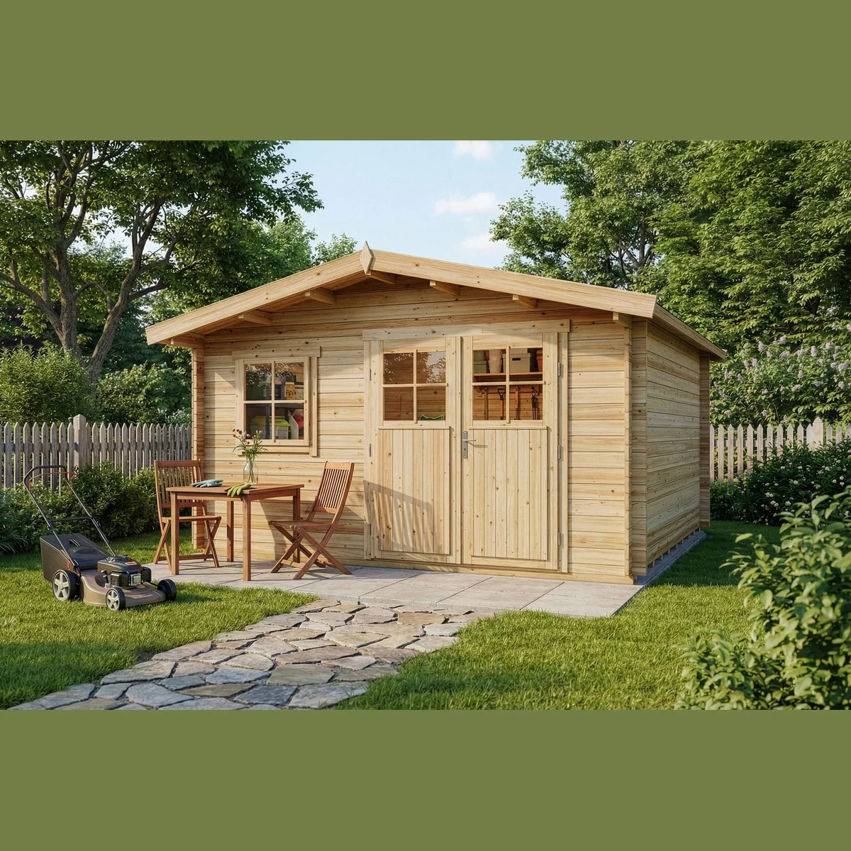 Alpholz Gartenhaus Valeria, 28 mm Wandstärke, großzügige Grundfläche — ideal für Garten und Hobby