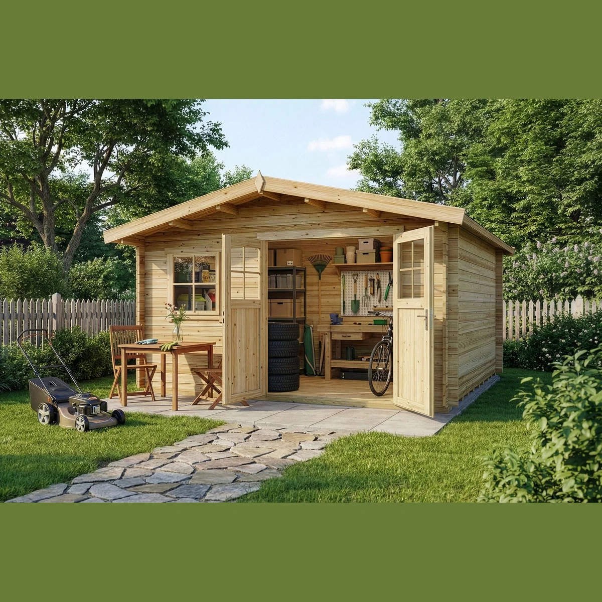 Alpholz Gartenhaus Valeria, 28 mm Wandstärke, großzügige Grundfläche — ideal für Garten und Hobby 2