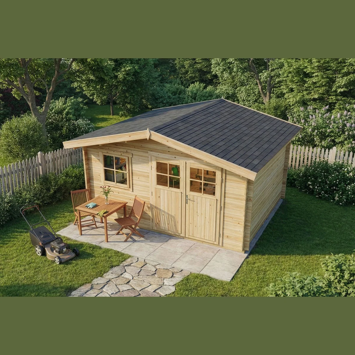 Alpholz Gartenhaus Valeria, 28 mm Wandstärke, großzügige Grundfläche — ideal für Garten und Hobby 4