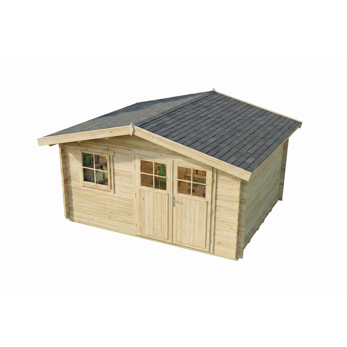 Alpholz Gartenhaus Valeria, 28 mm Wandstärke, großzügige Grundfläche — ideal für Garten und Hobby 5