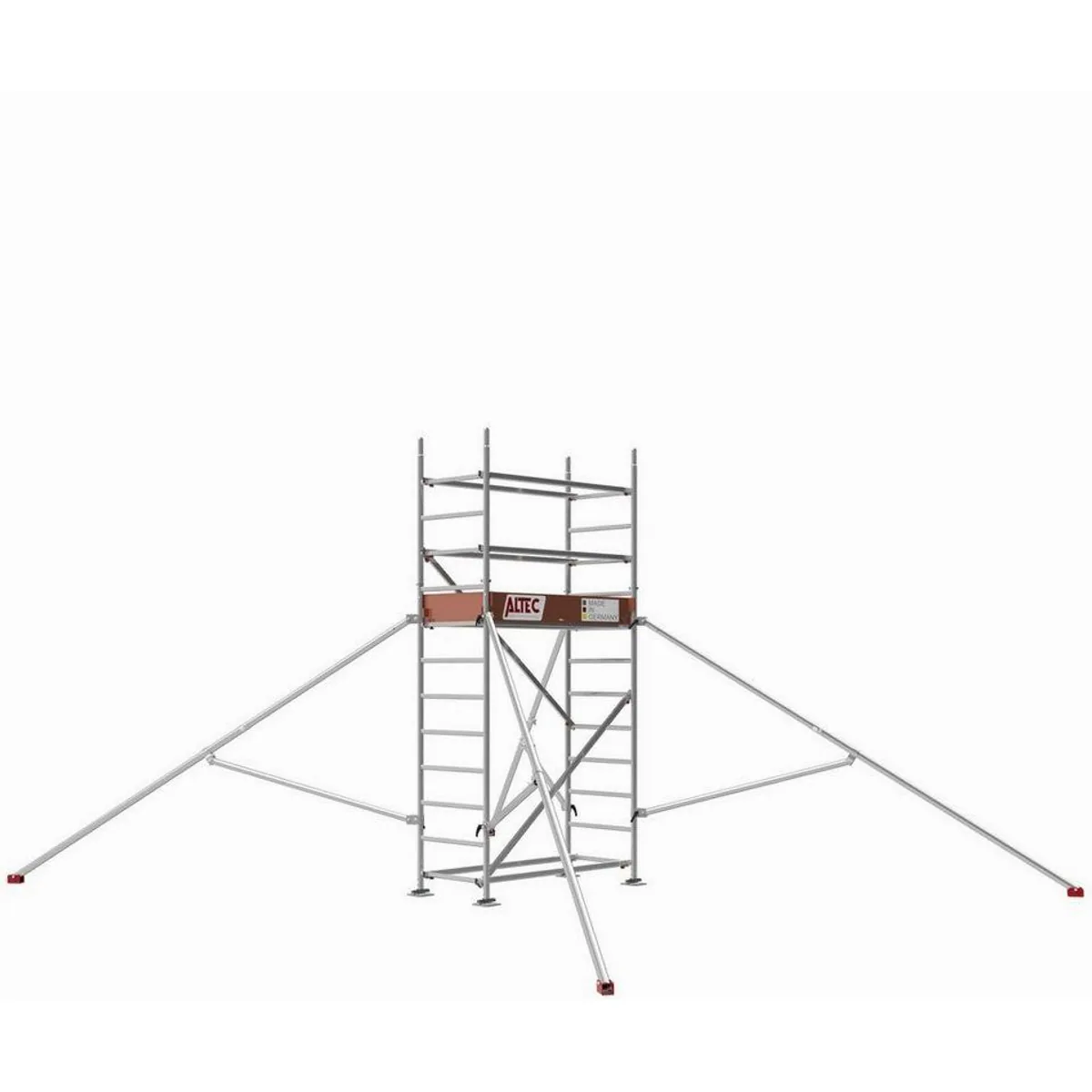 ALTEC Aluminium Fahrgerüst Rollfix 2.0, Werkzeugloser Aufbau, Hohe Belastbarkeit, Made in Germany