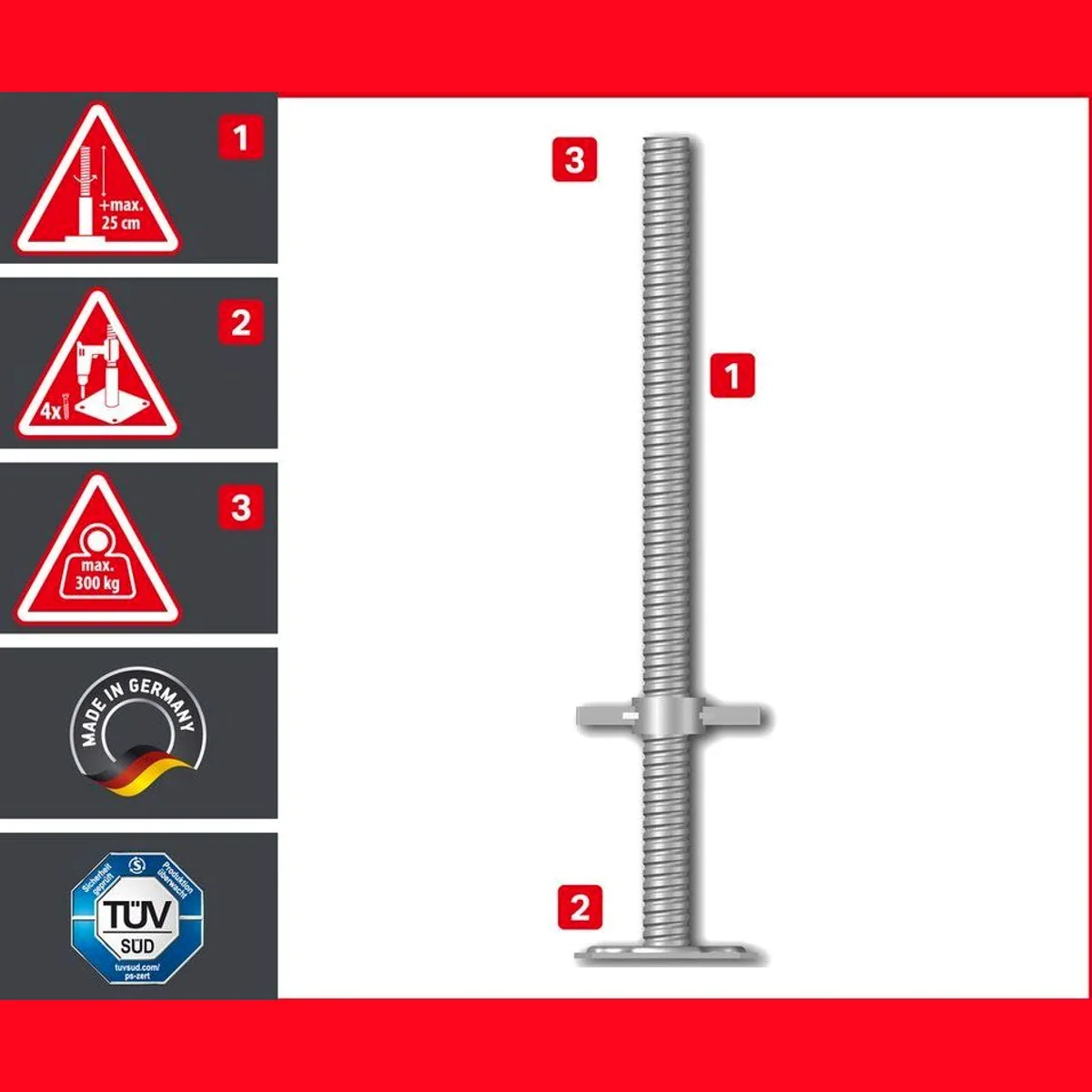 ALTEC Aluminium Fahrgerüst Rollfix 2.0, Werkzeugloser Aufbau, Hohe Belastbarkeit, Made in Germany 2
