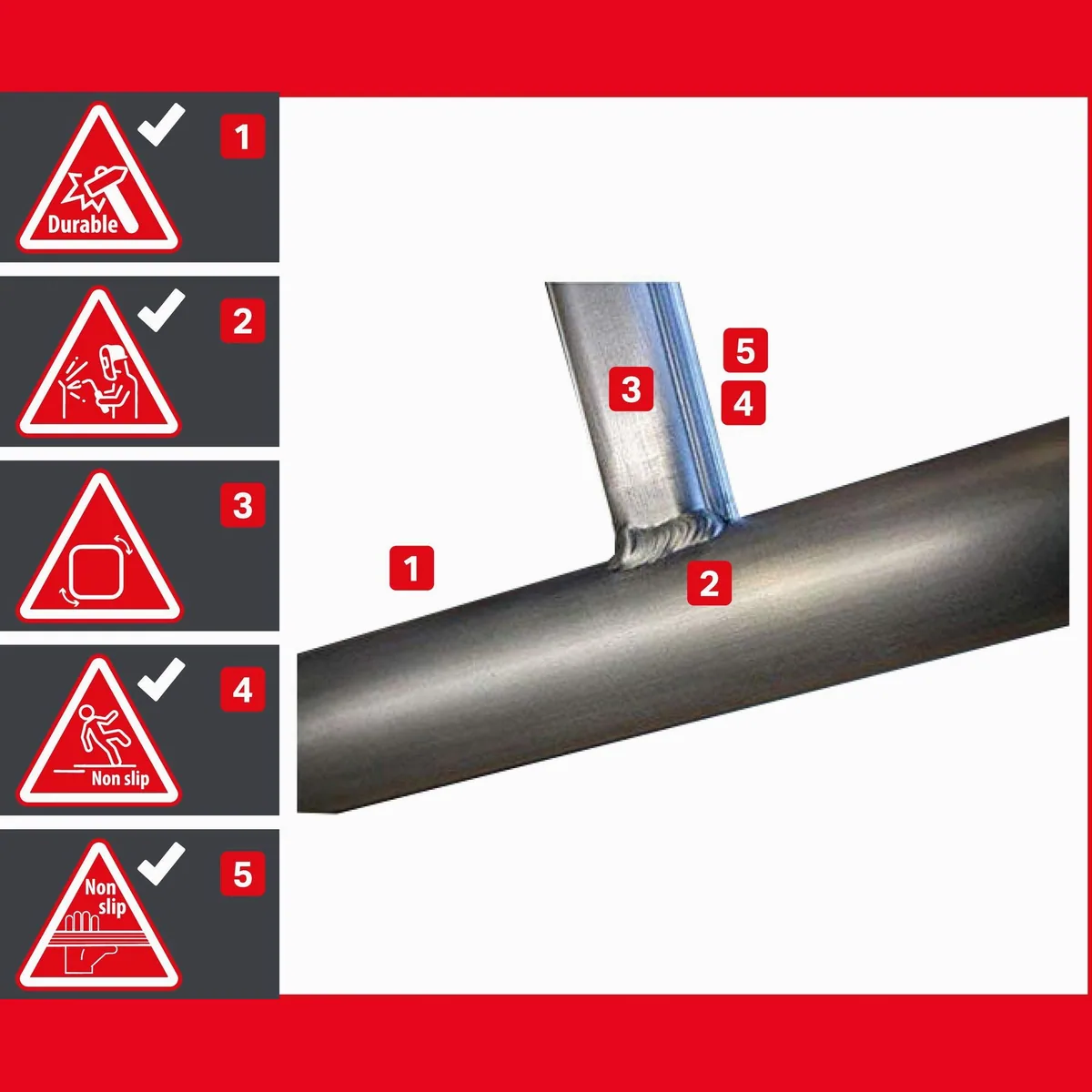 ALTEC Rollfix 1.0 Fahrgerüst, maximale Arbeitshöhe 10 Meter, TÜV geprüft, leicht montierbar 2