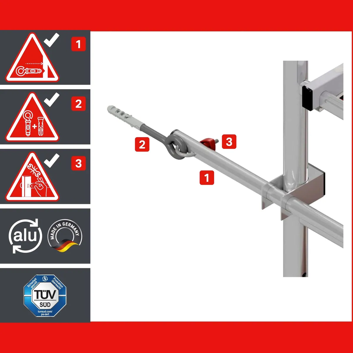 ALTEC Rollfix 1.0 Fahrgerüst, maximale Arbeitshöhe 10 Meter, TÜV geprüft, leicht montierbar 5