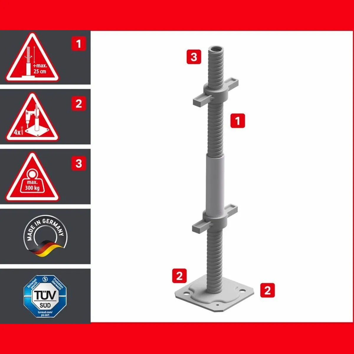 ALTEC Aluminium Fahrgerüst Rollfix 1.0, maximale Arbeitshöhe 10 Meter, TÜV geprüft, ideale Stabilität 2