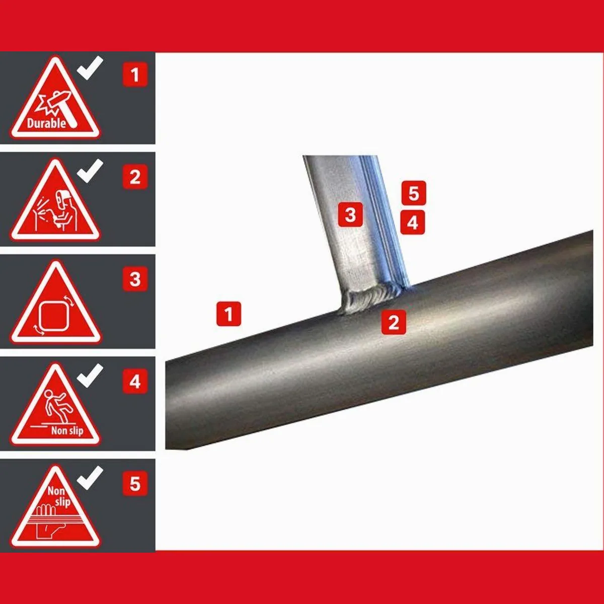 ALTEC Aluminium Fahrgerüst Rollfix 1.0, maximale Arbeitshöhe 10 Meter, TÜV geprüft, ideale Stabilität 3