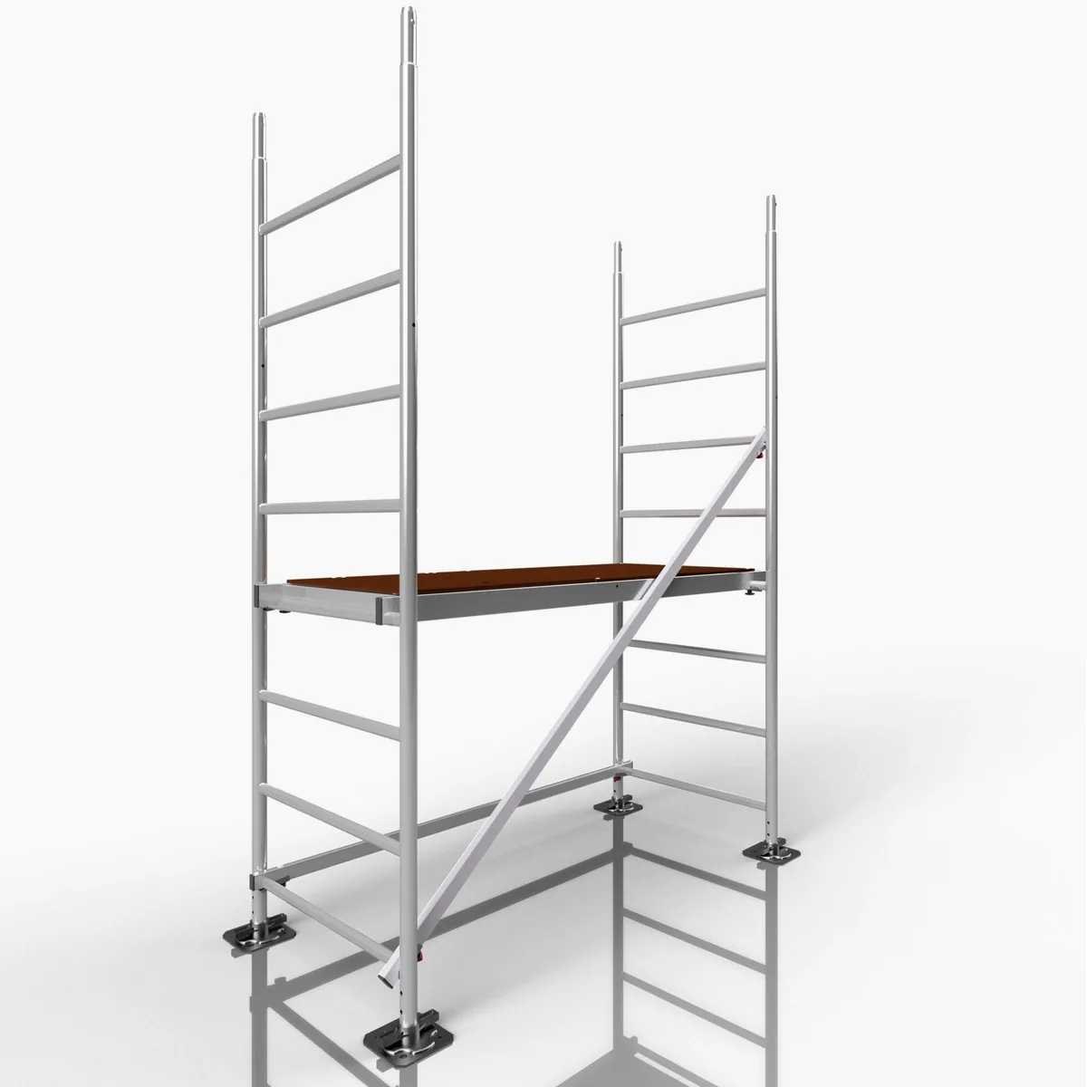 ALTEC Aluminium Fahrgerüst Rollfix 2.0, einfache Montage, TÜV geprüft, maximale Arbeitshöhe 10 Meter