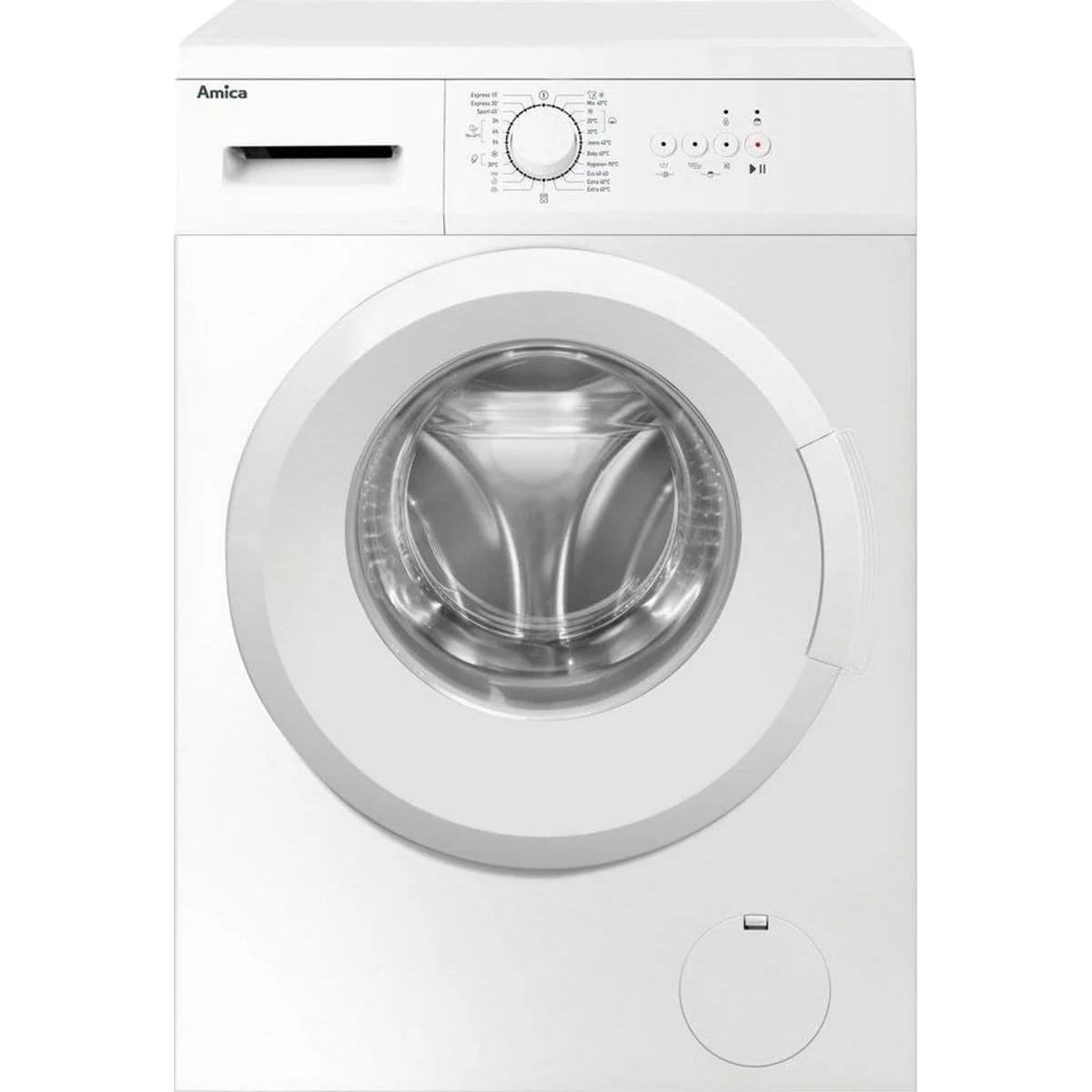 Amica WA 461 022 / PPS 61002 W Waschmaschine, 6 kg, 1000 U/min — Kindersicherung, Schaumerkennung, Startzeitvorwahl 2