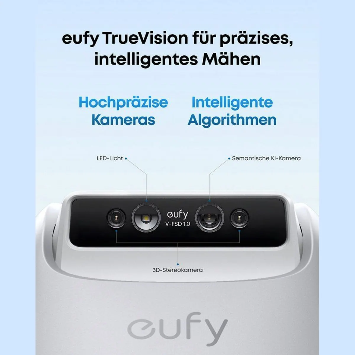 Anker eufy Rasenmähroboter E15, App-Steuerung, Regensensor, bis 800 m² Rasenfläche 2