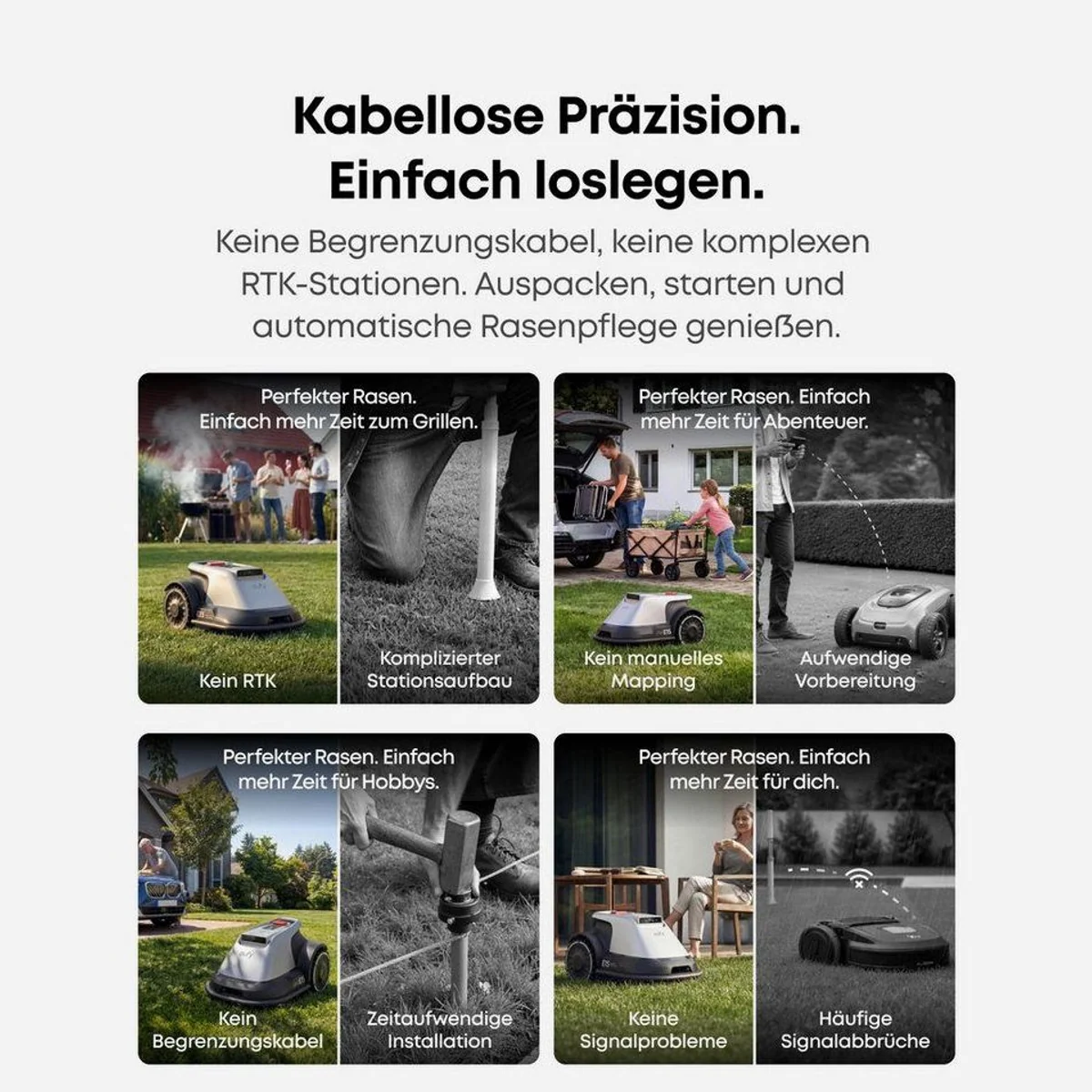 Anker eufy Rasenmähroboter E15, App-Steuerung, Regensensor, bis 800 m² Rasenfläche 3