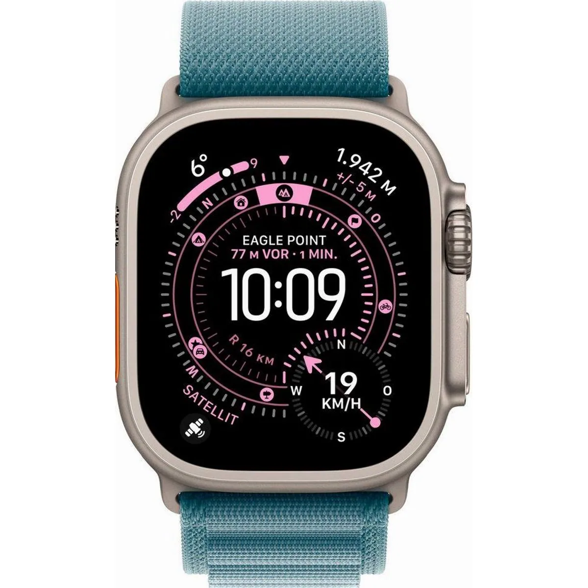 Apple Watch Ultra 3 GPS + Cellular, integrierte Satellitenkommunikation, Dual-Frequenz GPS 2