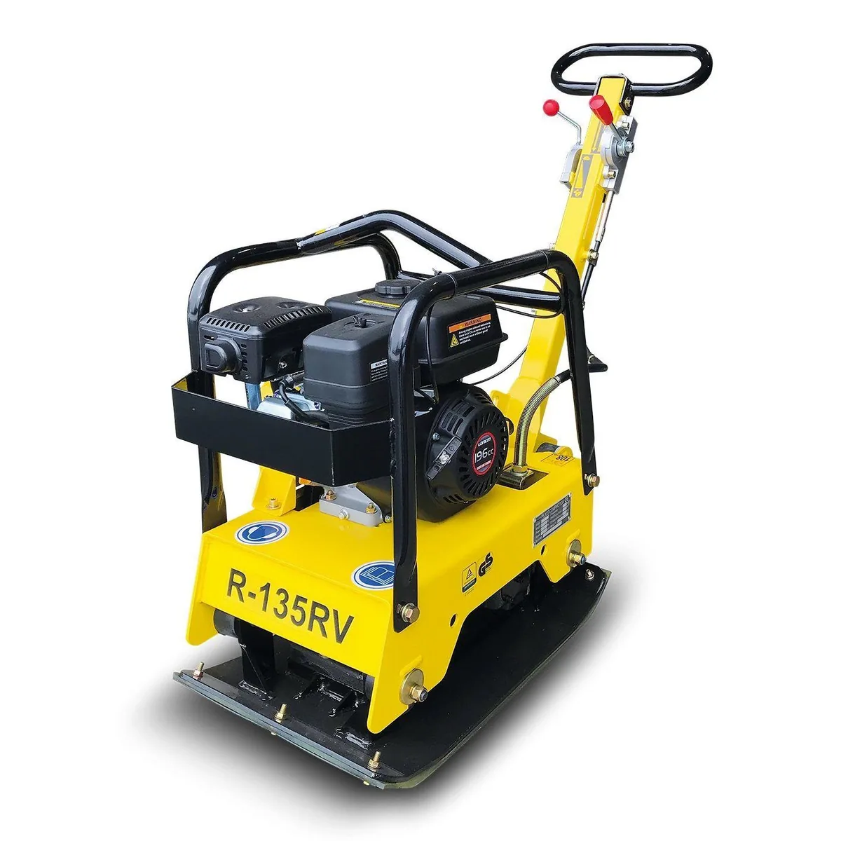 BAMATO Rüttelplatte R-135RV, 4300 vpm, robustes 3-tlg. Zubehörset 2