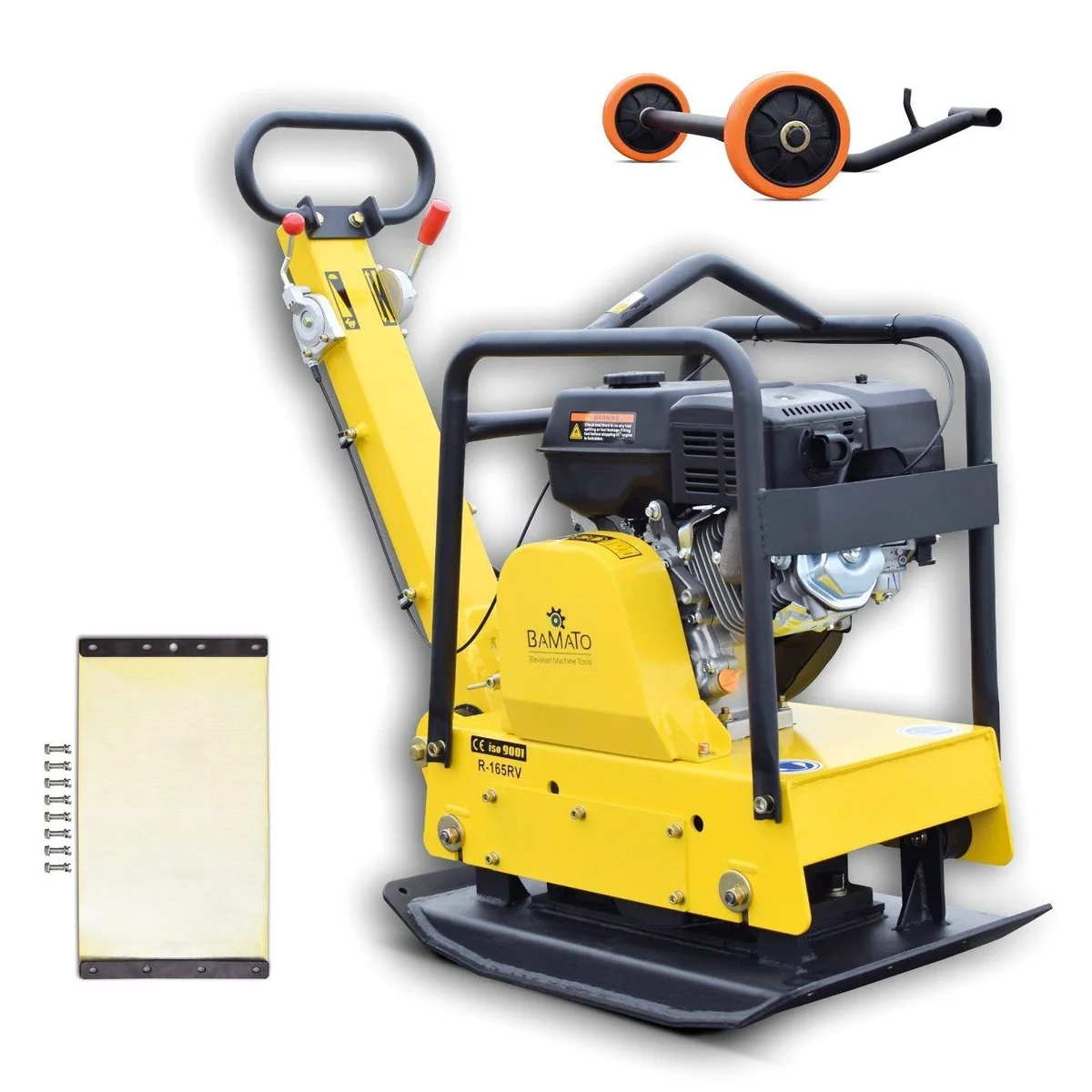 BAMATO Rüttelplatte R-165RV, 30,5 kN Verdichtungsdruck, wendiges Handling