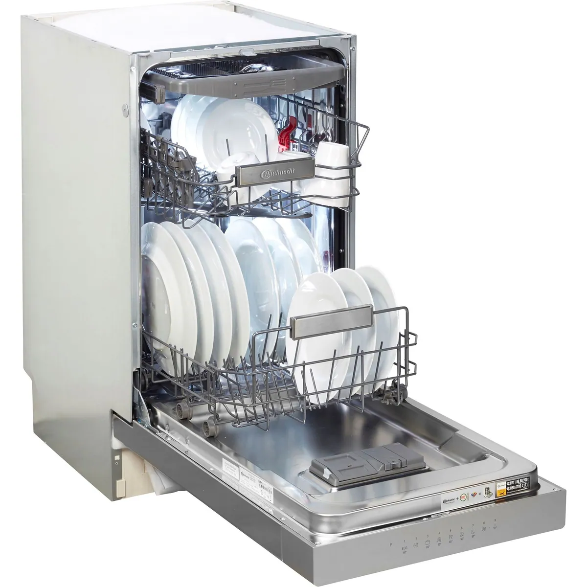 BAUKNECHT BSUO 3O21 PF X, 10 Maßgedecke, PowerClean-Düsen, Automatikprogramm 4