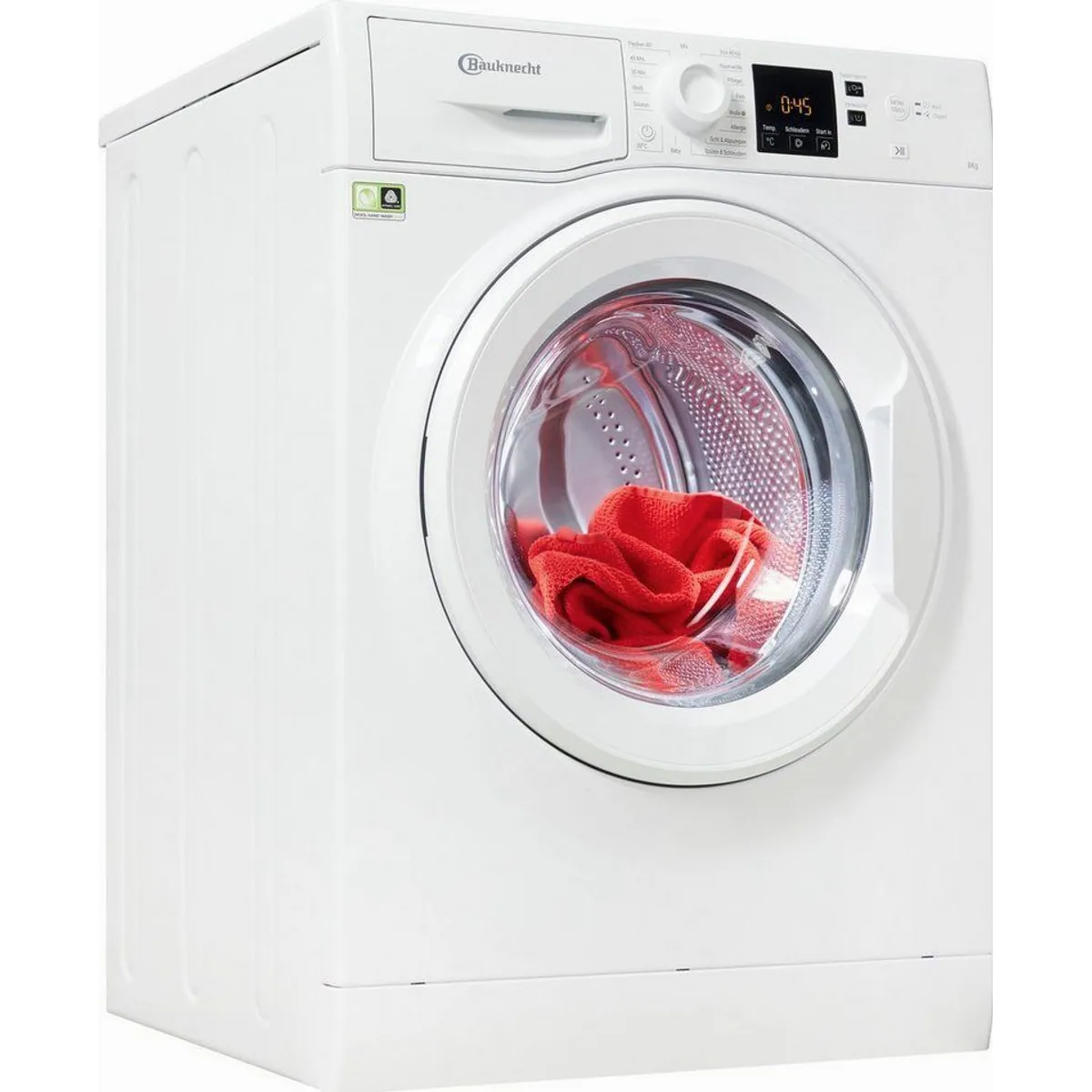 BAUKNECHT WWA 843 B Waschmaschine, 8 kg Fassungsvermögen, ProSilent-Motor