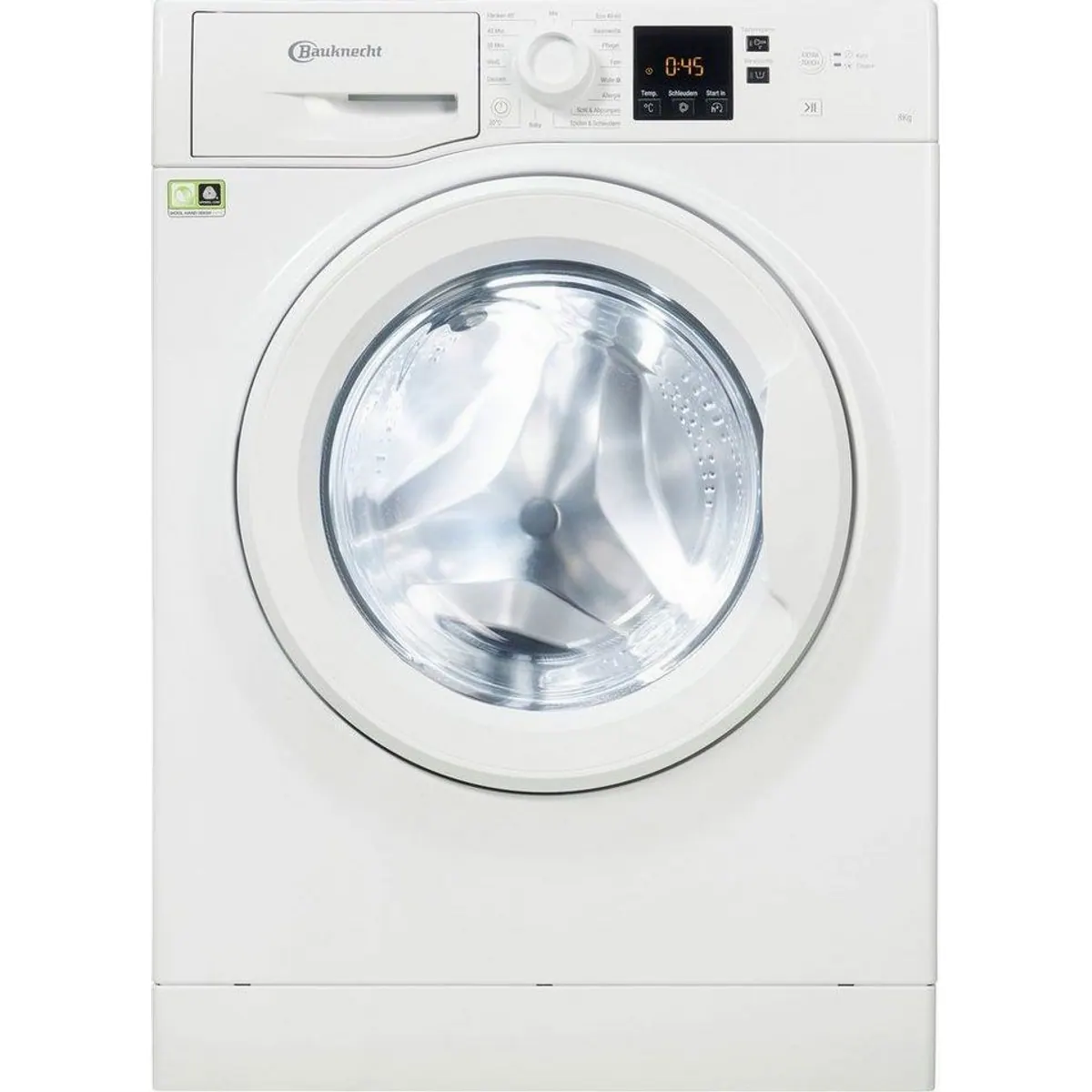 BAUKNECHT WWA 843 B Waschmaschine, 8 kg Fassungsvermögen, ProSilent-Motor 3