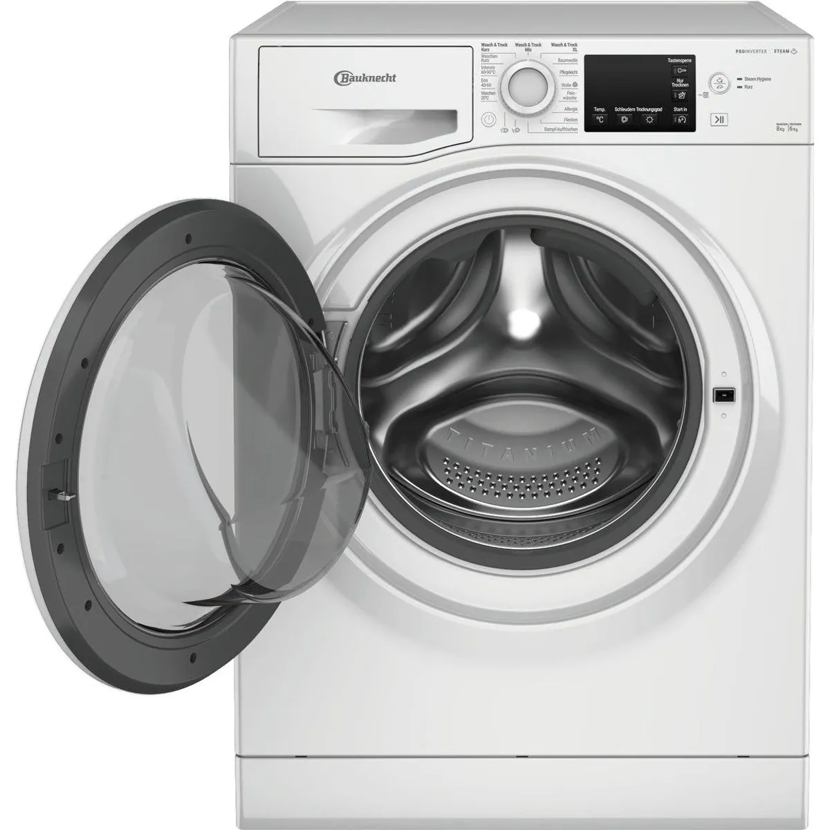 BAUKNECHT WT Super Eco 86 43 N, 8 kg Waschen, 6 kg Trocknen, 1400 U/min, Fleckenentfernung 40°C 3