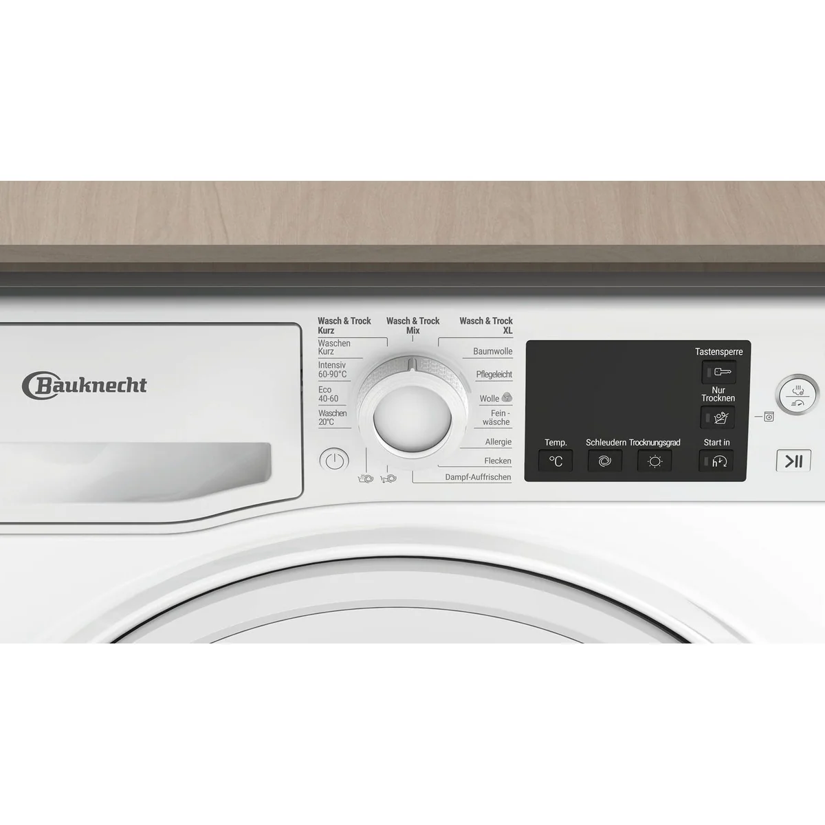 BAUKNECHT WT Super Eco 86 43 N, 8 kg Waschen, 6 kg Trocknen, 1400 U/min, Fleckenentfernung 40°C 4