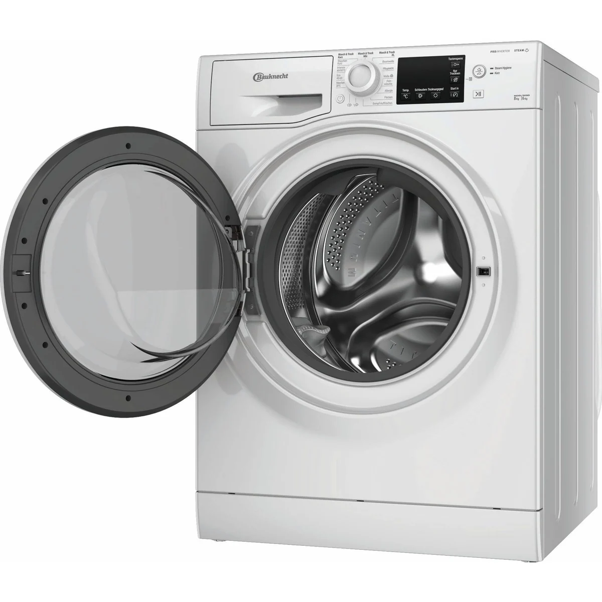 BAUKNECHT WT Eco Plus 86 43 N, 8 kg Waschen, 6 kg Trocknen, 1400 U/min — Fleckenentfernung ohne Vorbehandlung 2