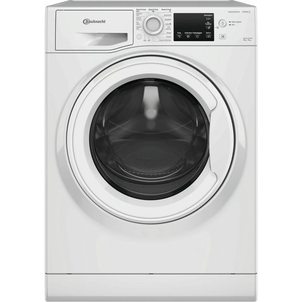 BAUKNECHT WT Eco Plus 86 43 N, 8 kg Waschen, 6 kg Trocknen, 1400 U/min — Fleckenentfernung ohne Vorbehandlung 3