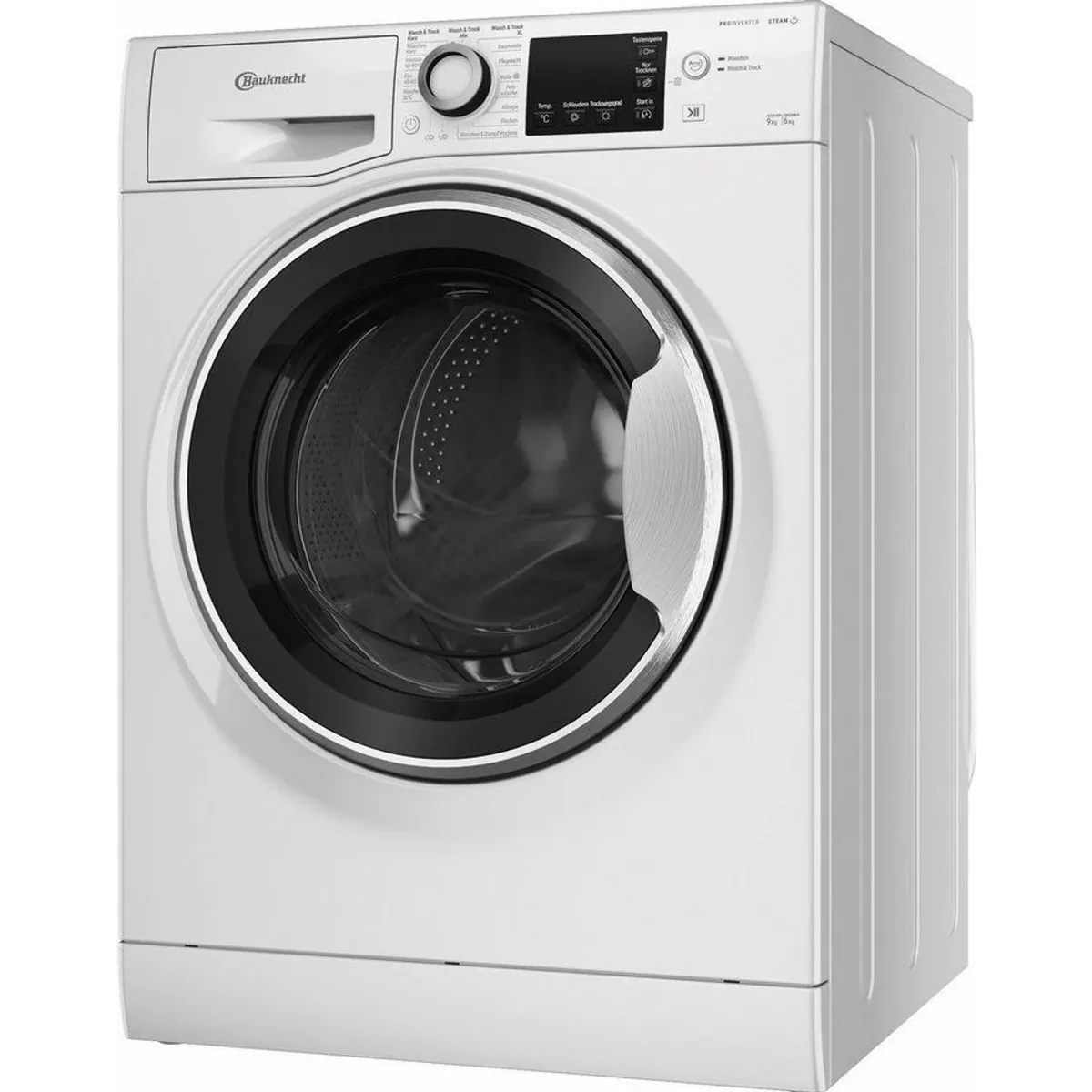 BAUKNECHT Waschtrockner WATK Sense 96 41 N, 9 kg, 6 kg, Invertermotor, Fleckenentfernung 20°C