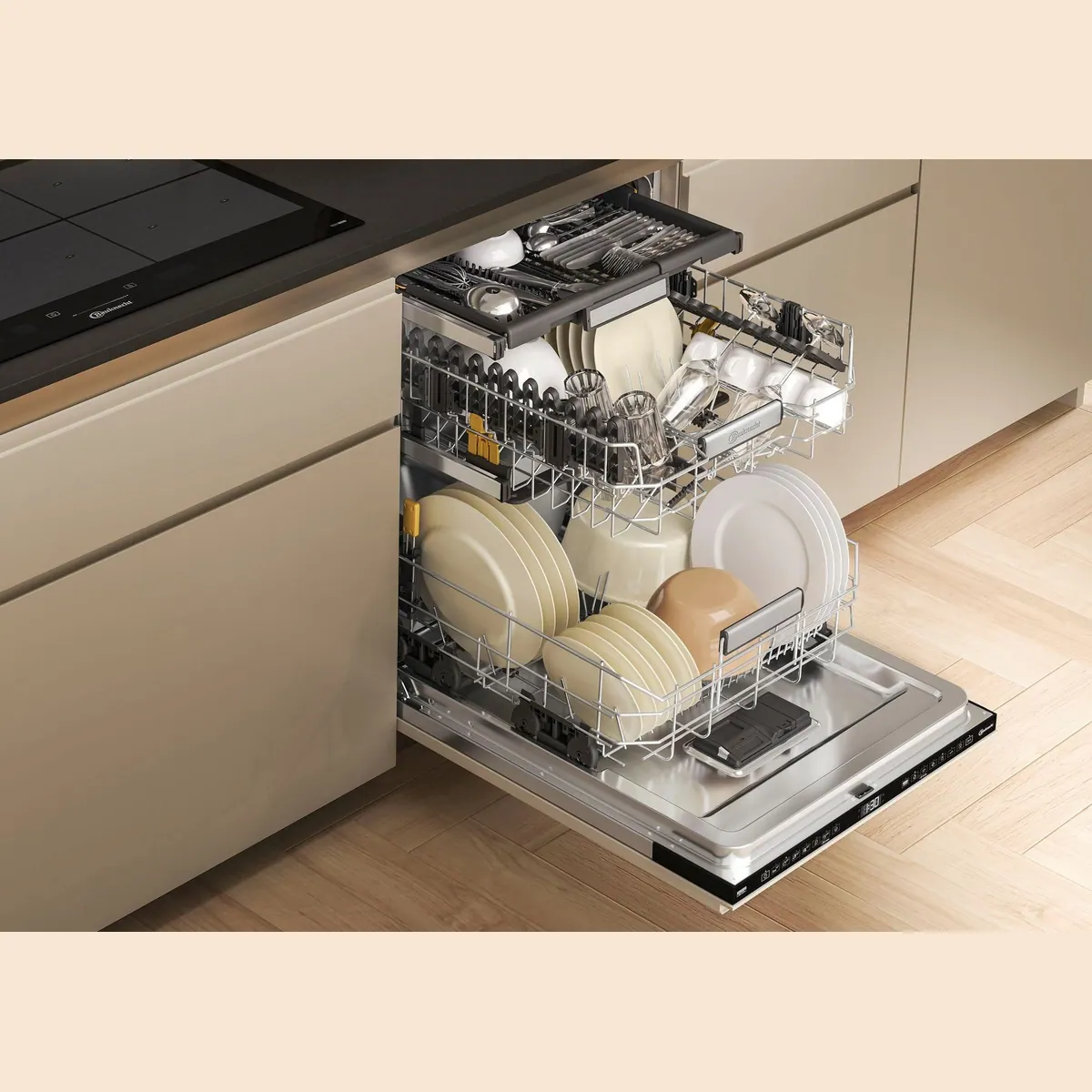 BAUKNECHT B7I HF60 TUC Geschirrspüler, 15 Maßgedecke, MaxiSpace-Innenraum 5