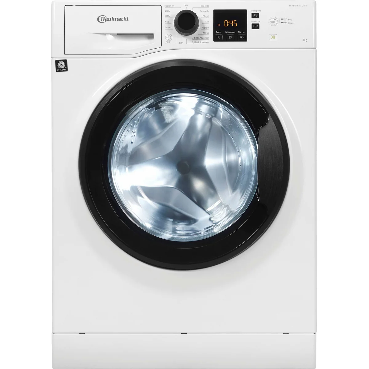 BAUKNECHT Super Eco 845 A, 8 kg, 1400 U/min, Kurz 45' — effiziente Waschleistung, leiser Invertermotor, umfassender Schutz 4
