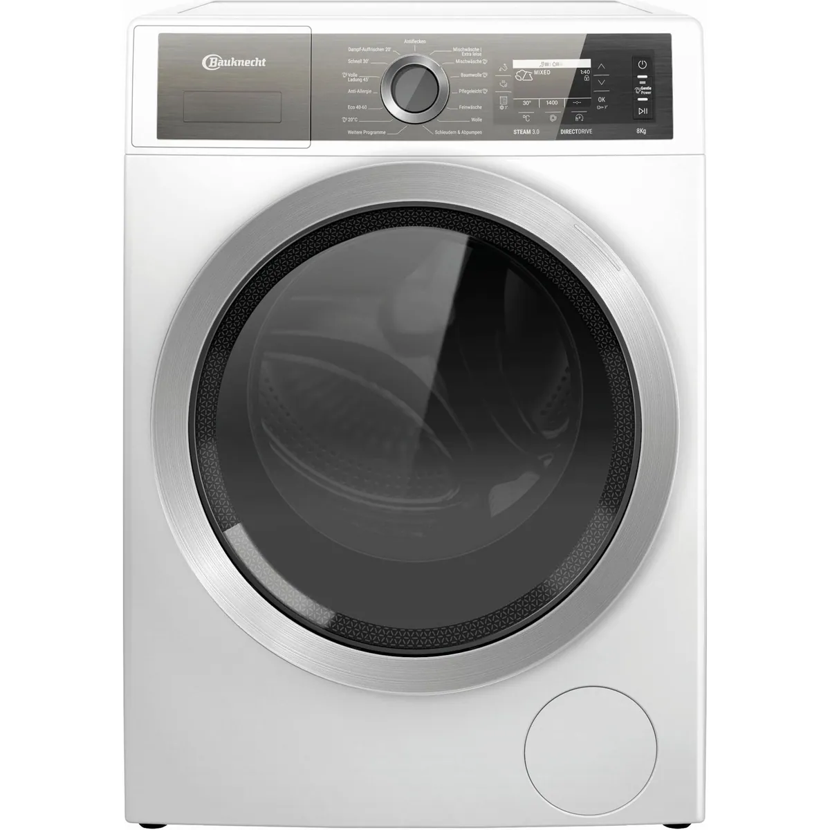 BAUKNECHT B7X 89E SILENCE DE, 8 kg, 1400 U/min, leise und effizient 2