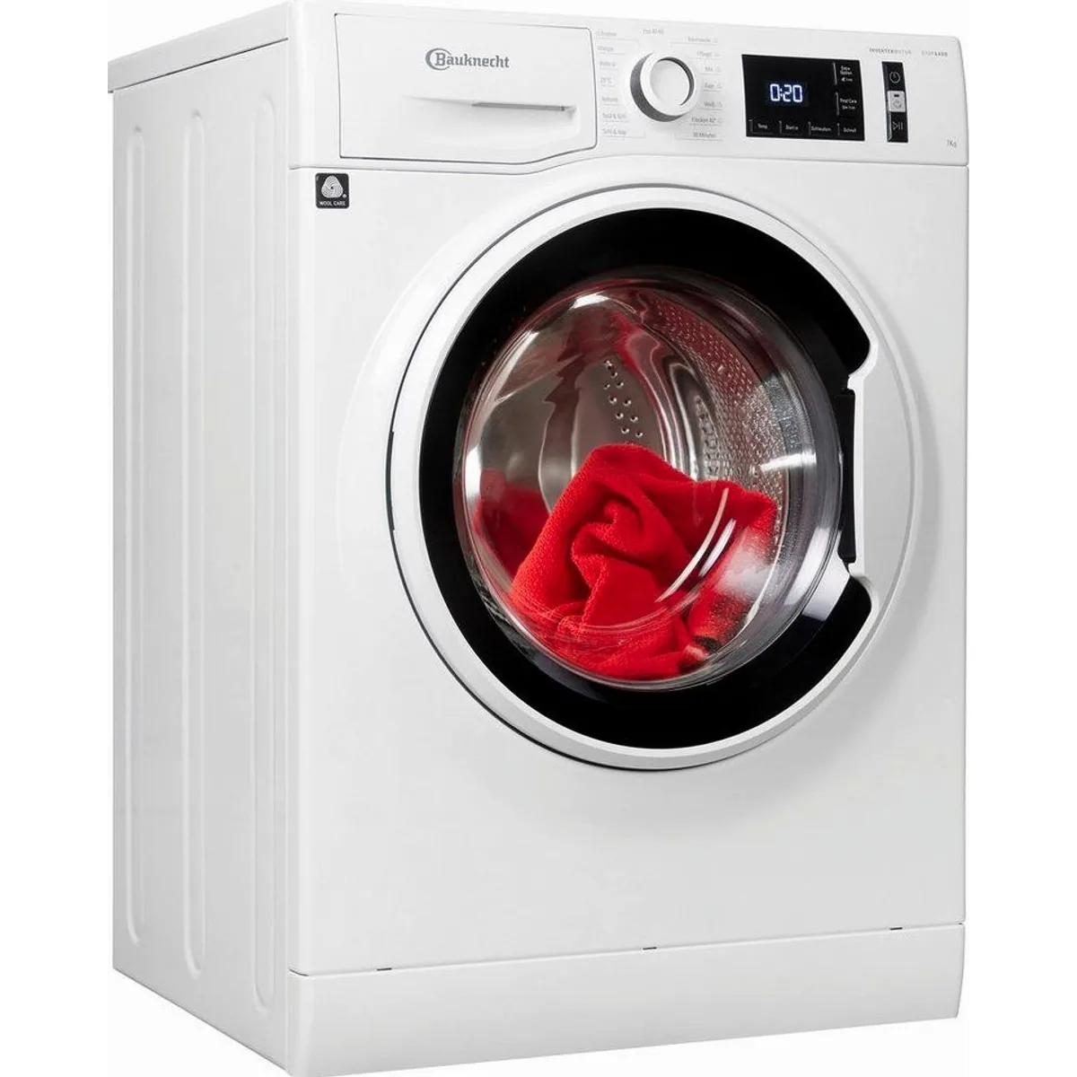 BAUKNECHT W Active 711 A Waschmaschine, 7 kg, 1400 U/min, geräuscharmer Invertermotor