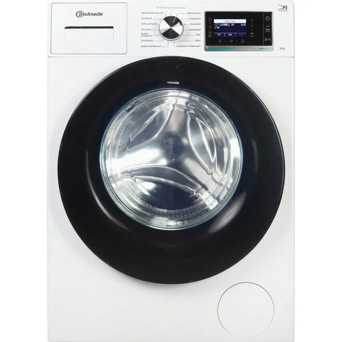 BAUKNECHT B6R 88E SILENCE DE, 8 kg, 1400 U/min, Dampfprogramm, Vollwasserschutz 3