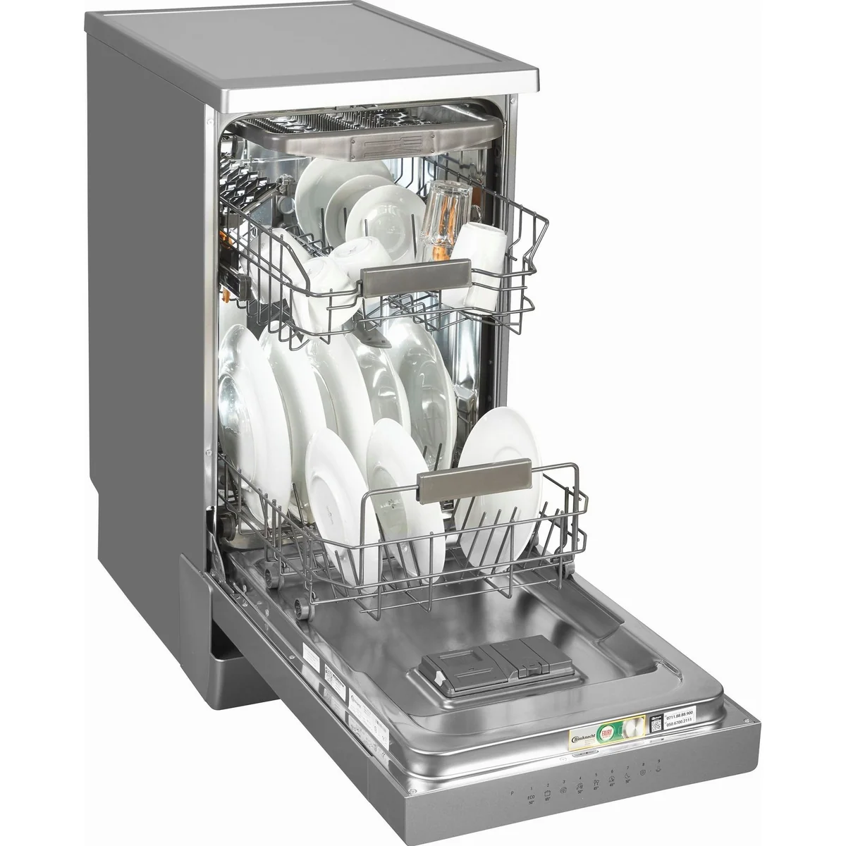 BAUKNECHT BK4FC11BS7A0X Standgeschirrspüler, 11 Maßgedecke, Besteckschublade & Korb 4