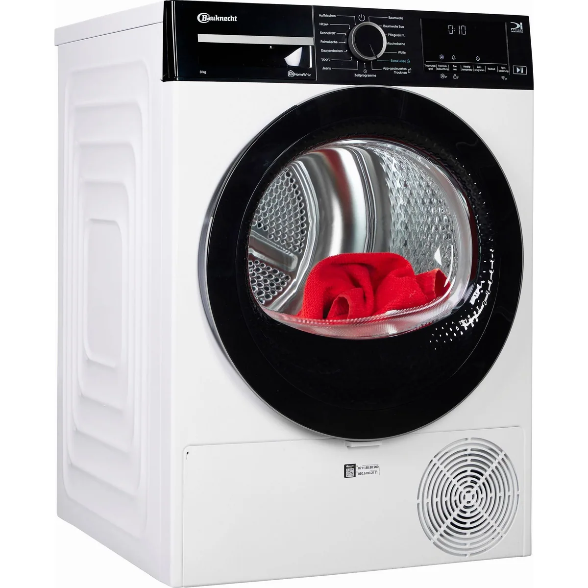 BAUKNECHT TR Super Eco 8B Wärmepumpentrockner, leise Technologie, energieeffizient
